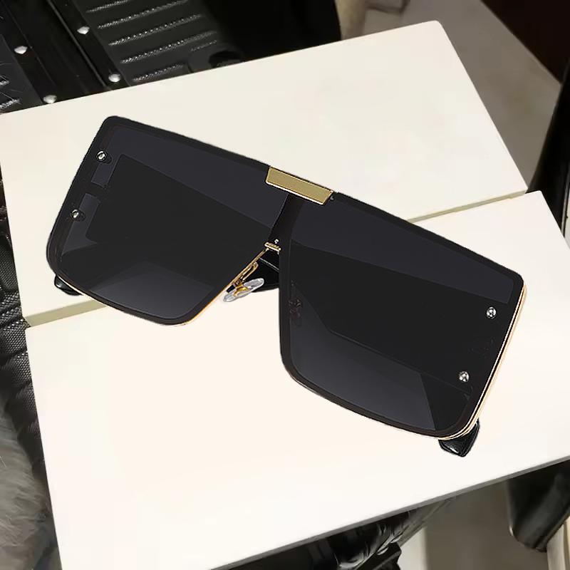 Square Punk Sunglasses Women Men One Piece Large Frame Punk Glasses Fashion Ladies Driving Eyewear