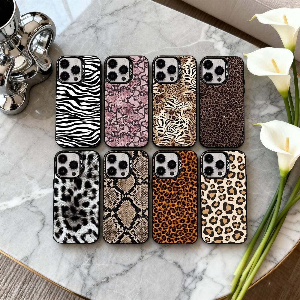 A-Tier P-Muster-N Handyhülle Für iPhone17,16,15,14,13,12,11 Plus,Pro Max Schwarze Candy-Silberne Handyhülle