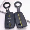 Key Fob Cover for VW Golf Tiguan Passat Polo Octavia A7 Mk7 Mk2 B8 with Keychain Anti-Scratch Surface Shockproof Structure Soft Grip Texture
