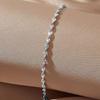 Luxury Stainless Steel Twisted Adjustable Bracelet for Women Girls Minimalist Metal Fried Dough Twists Water Wave Chain Jewelry