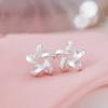 Fashion 925 Silver Jewelry Weave Star Stud Earrings For Women Wedding Female Brincos Boucle D'oreille Femme