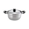 22cm Stainless Steel Two-Handled Pot, Induction Compatible, Perfect for Somen and Soba Noodles, Summer, Overflow-Resistant, Suzumiya HC-24