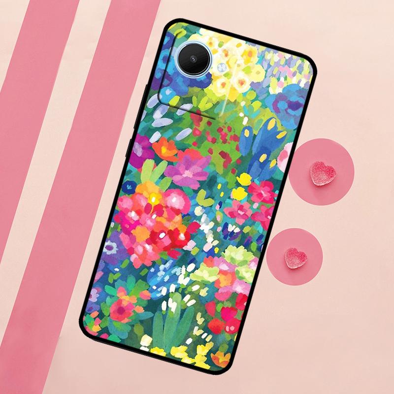 Colourful Flower Painting Art For Realme 15 Pro 10 11 12 13 14 Pro Plus GT7 C67 C65 C63 C61 C55 C53 C51 C35 C71 C75 Case