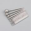 1/2Set Silver Diamond Grind Needle Head Cutter Jade Carve Tool Engrave Rotary Spherical Burr Tool 2.35mm Shank Round Ball