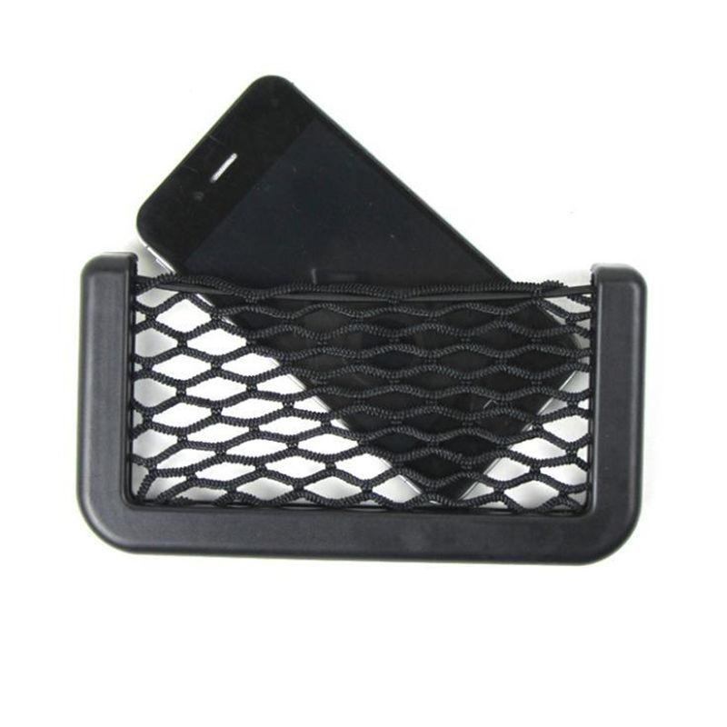 Selbstklebende tragbare Seitentür-Rücksitz-Aufbewahrung, Handyhalter, Taschen-Organizer, Auto-Netztasche