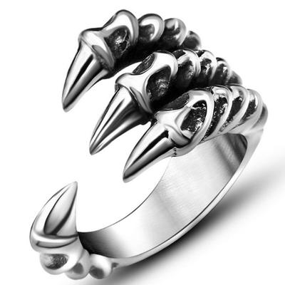 Mannen Vrouwen Vintage Eagle Claw Open Vinger Ring Verstelbare Rocker Sieraden Cadeau
