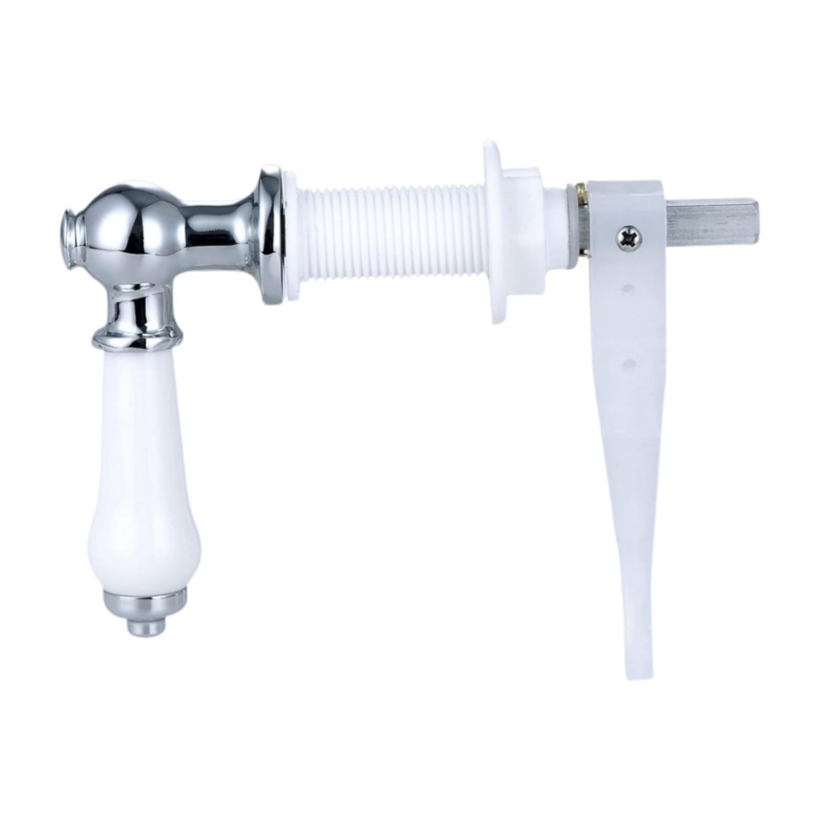 

Toilet Flush Handle Versatile Old Fashioned Repair Parts Sturdy Easy to Use Accessories Tool Elegant Toilet Cistern Handle срібний