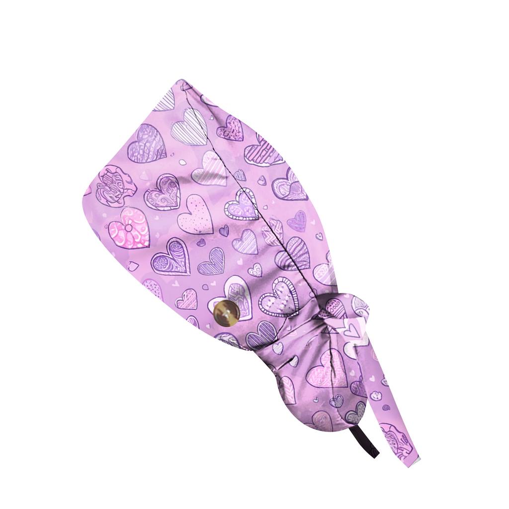 Fashionable  Print Work Cap, Casual Women's Ponytail Cap, Wash Cap, Baotou Cap