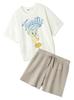 Motif Knit Pullover Knit Shorts SET SHNO262107 IVR F [Snidel Home] [Set Item] [Tweety] & Women's
