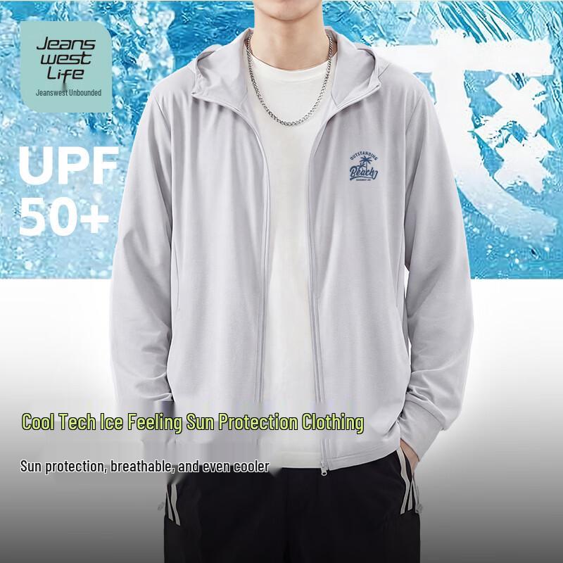 JEANSWEST LIFE Men s UPF50+ Cooling Sun Protection Jacket L