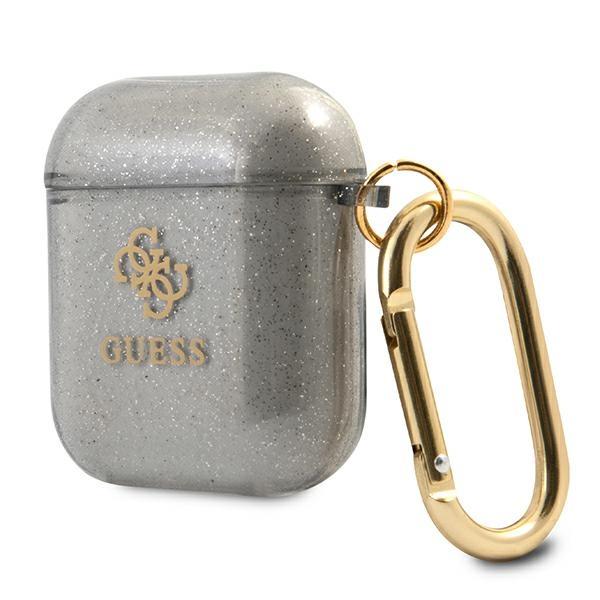 Guess Gua2Ucg4Gk Airpods 1/2 Coverczarny/Black Glitter Collection