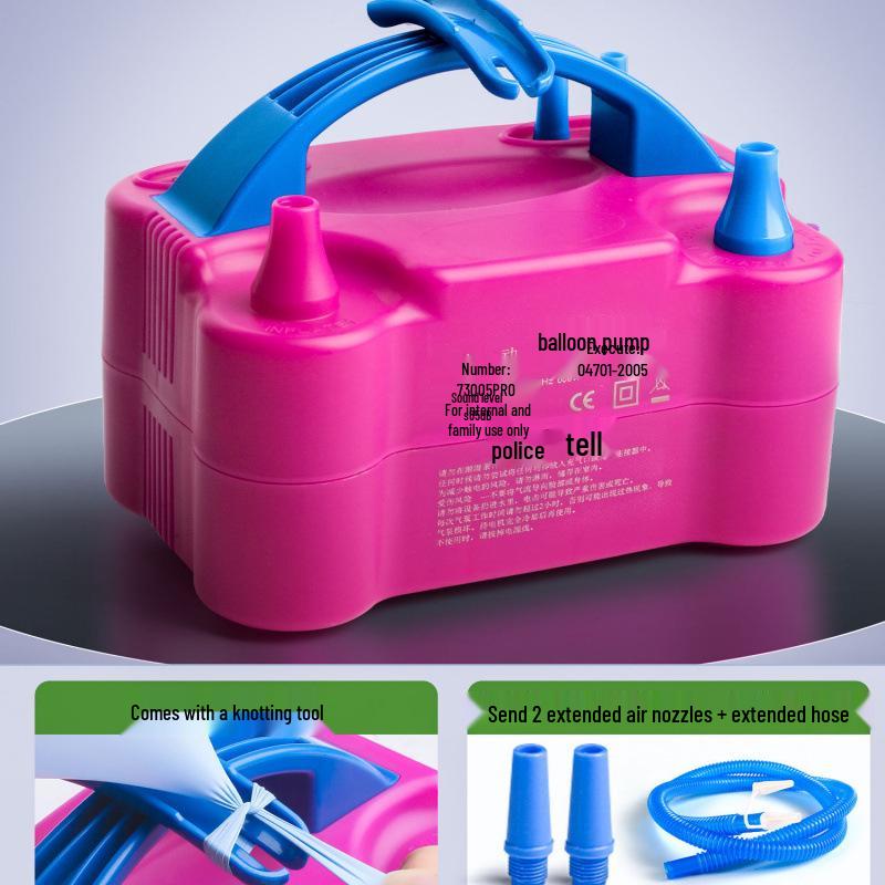 Automatic Electric Balloon Inflator Pump - Dual Mode: Manual & Electronic - Free Shipping