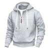 Mens Half Zip Fleece Hoodie Loose Fit Plus Size Casual Sweatshirt