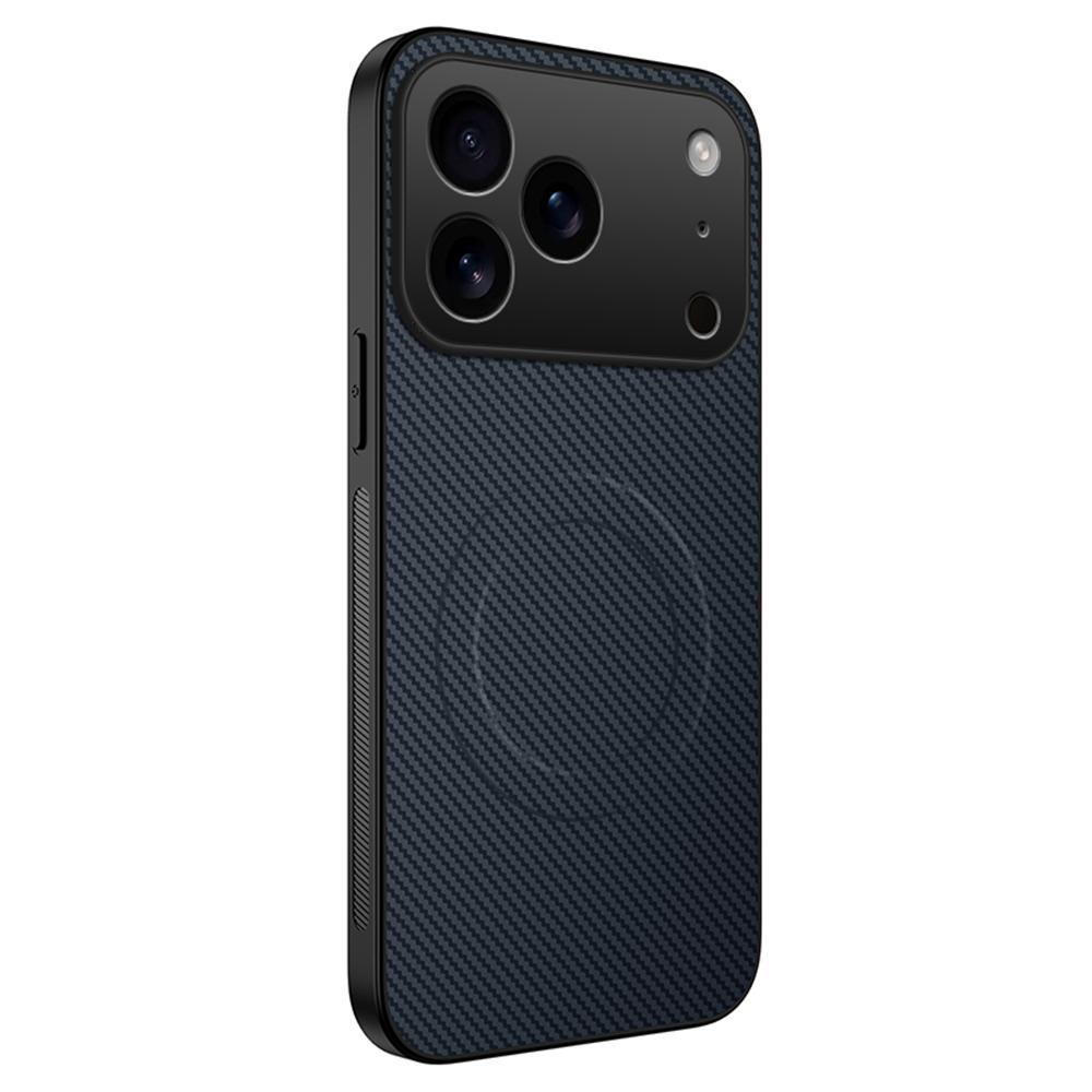 Ultra tenké magnetické kožené pouzdro z uhlíkových vláken pro iPhone 17 Air 16E 16 15 14 13 Pro Max pro Magsafe Nárazuvzdorný vojenský kryt