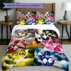 3-teiliges Bettbezug-Set (1 * Bettbezug + 2 * Kissenbezug, ohne Kern),Mighty Morphin Power Rangers Druck Bettwäsche Set, Schlafzimmer Dekoration, Ganzjahres, Geburtstag