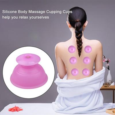 1/2/4/6/8PCS Vakuum Schröpfen Set Chinesische Traditionelle Therapie Vakuum Saug Massage Medizinische anti Cellulite Silcone Cup Körperpflege
