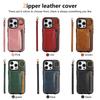 Luxury Leather Card Bag Slot Phone Case for IPhone 16 15 14 16E 13 12 17 Pro Max Plus Cases Stand Sleeve Cover with Wrist Band