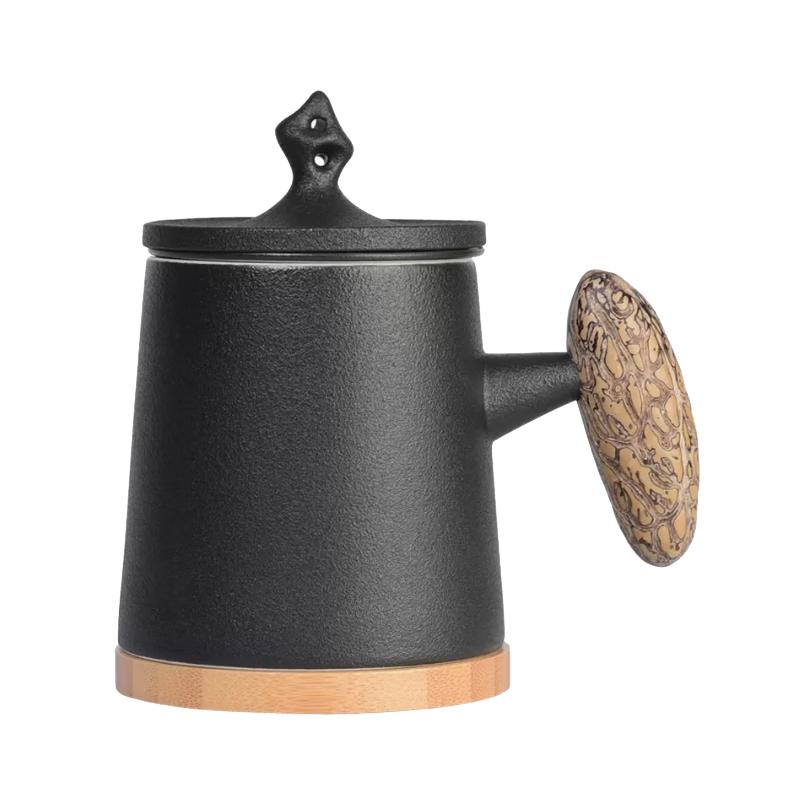 Shushi Frosted Qingyan Ceramic Tea Infuser Mug