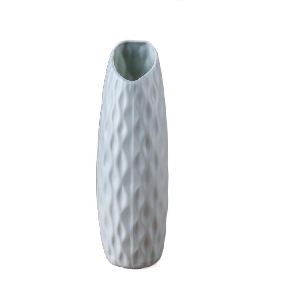 Plastic Nordic Style Vase Imitation Ceramic Desktop Ornament Flower Pot Decoration  Living Room