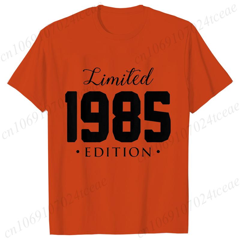 Unisex Unisex Tshirt Limited1985 Edition Graphic Tee Shirt Unisex Birthday Y2k Top Funny Vintage Fashion Unisex Oversized T Shirt Tops