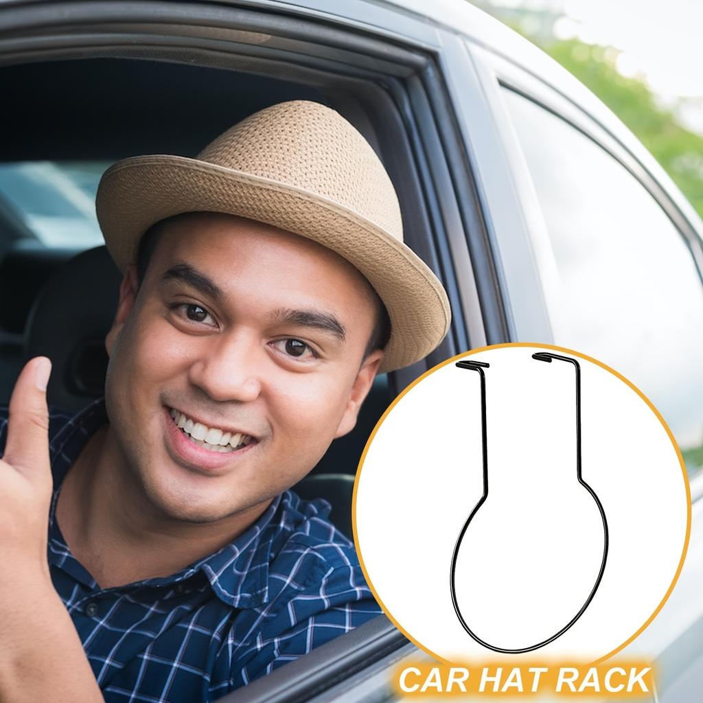 Hat Storage Organizer for Trucks Featuring a Clip for Holding Cowboy Hats in