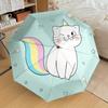 1 Stück Einhorn-Katze-Thema Hochwertiger Regenschirm, Automatisches Öffnen und Schließen, Multifunktionaler Regenschirm G0811281