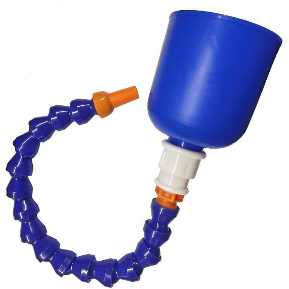15.7  Bendable Transmission Funnel for Oil Change- Wide Mouth Flexible Tube Plastic Funnel- Long Neck Oil Funnels with Adjustable Pipe Hose for 15.7 Inch