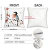 1/4pcs Bird-Patterned 2d Flat Printed Pillowcases Sofa Cushion Cover Home Bedroom Room Decoration
