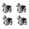 MOC Medieval Military Building Blocks Cavalry Regiment Knight Horse Animal Accessories Set Mini Bricks Buy Goods Boy Toy Gift