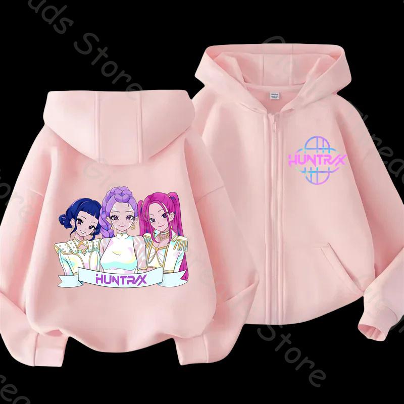 Fantastischer K-POP Dämonenjäger Kinder Zip-Up Hoodie 2025. Gemütliche Cartoon-Jacke für alle Kinder, Jungen und Mädchen. Weltweiter Favorit