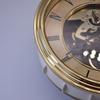 3D Small Wall Clock Retro Gold Table Clocks Wall Home Decor Shabby Chic Accessories Metal Transparent Movement Reloj Gift FZ993