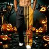 Men's Loose Fit Joggers with Pockets Halloween Printed Sweatpants for Casual Workout