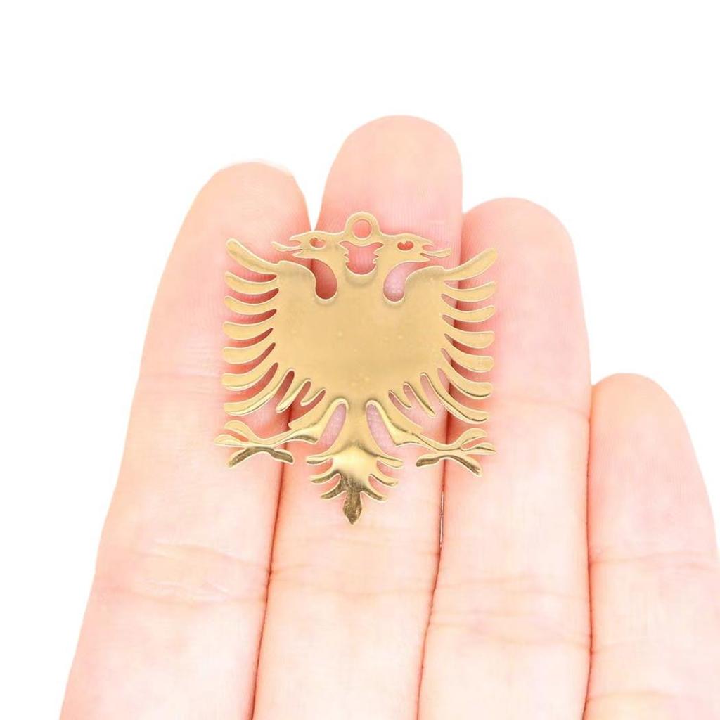 Albanian Eagle Minimalist Stainless Steel Pendant