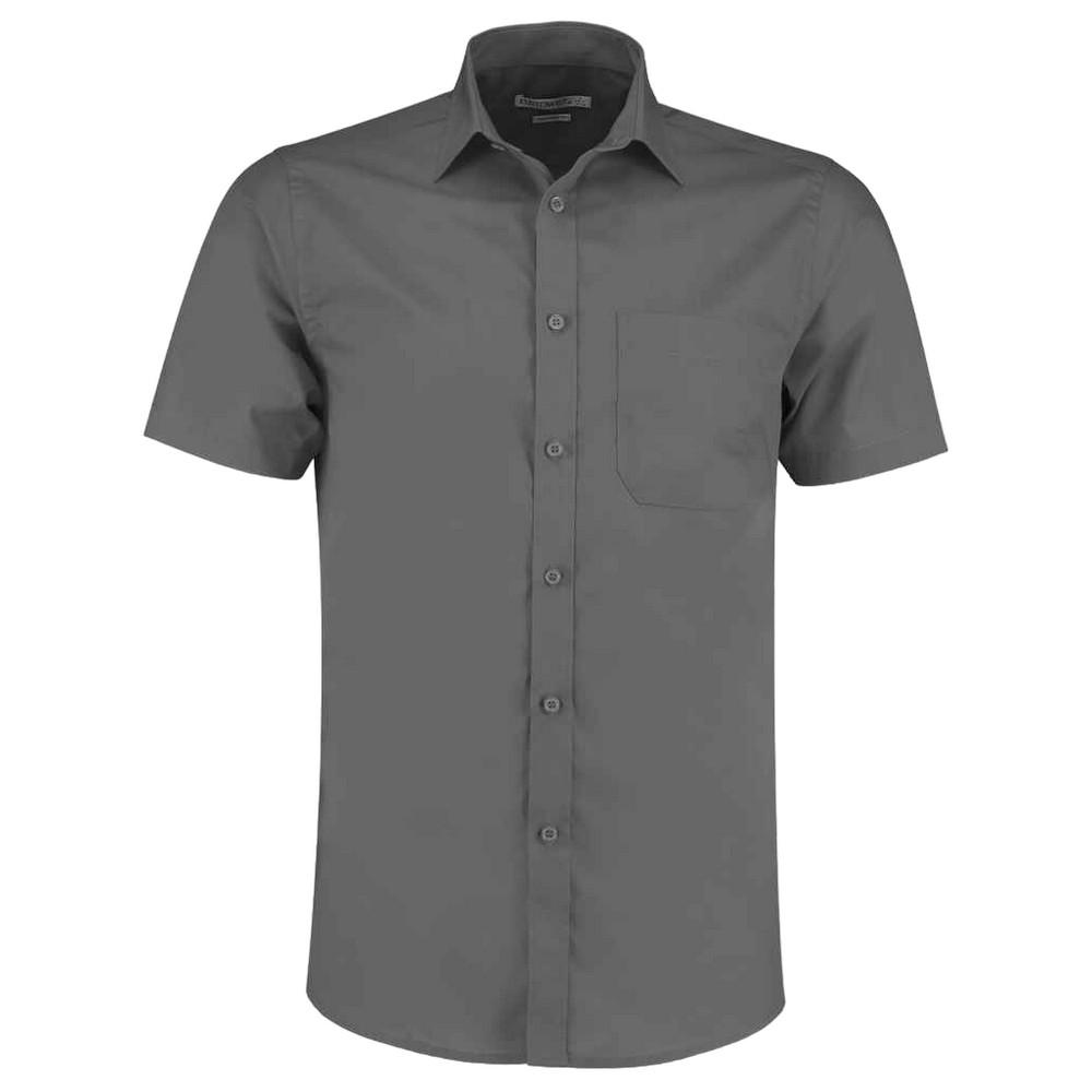 Kustom Kit Mens Poplin Short Sleeve Shirt