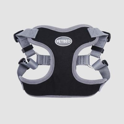 PetBeo Free Band X-Type Arnês para cães pequenos e médios, preto