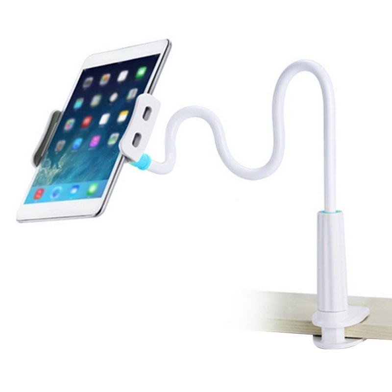 Tablet Long Arm Stand Car Desktop Bed Clamp Holder For iPad iPhone Mini Tablet