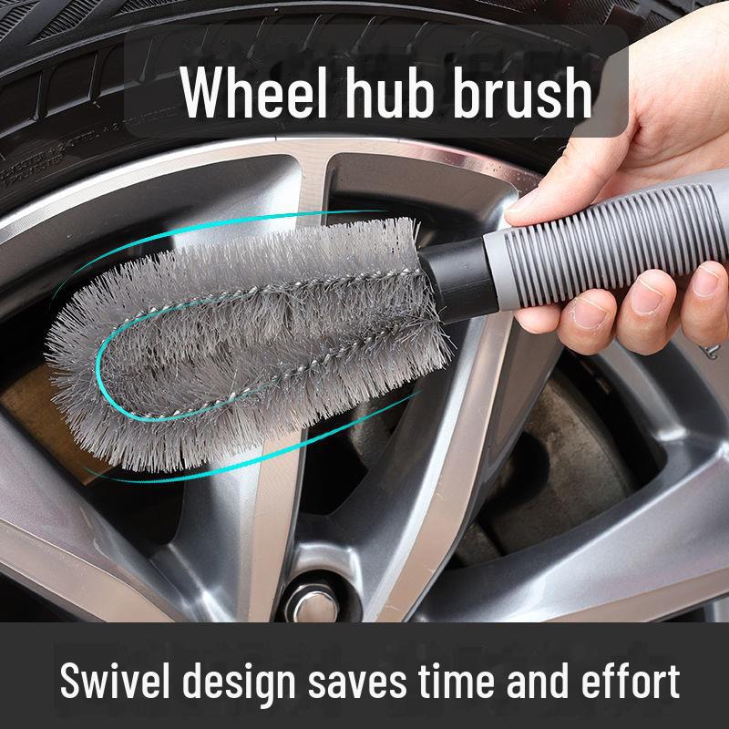 Tire & Wheel Hard Bristle Brush for Car Rim Cleaning