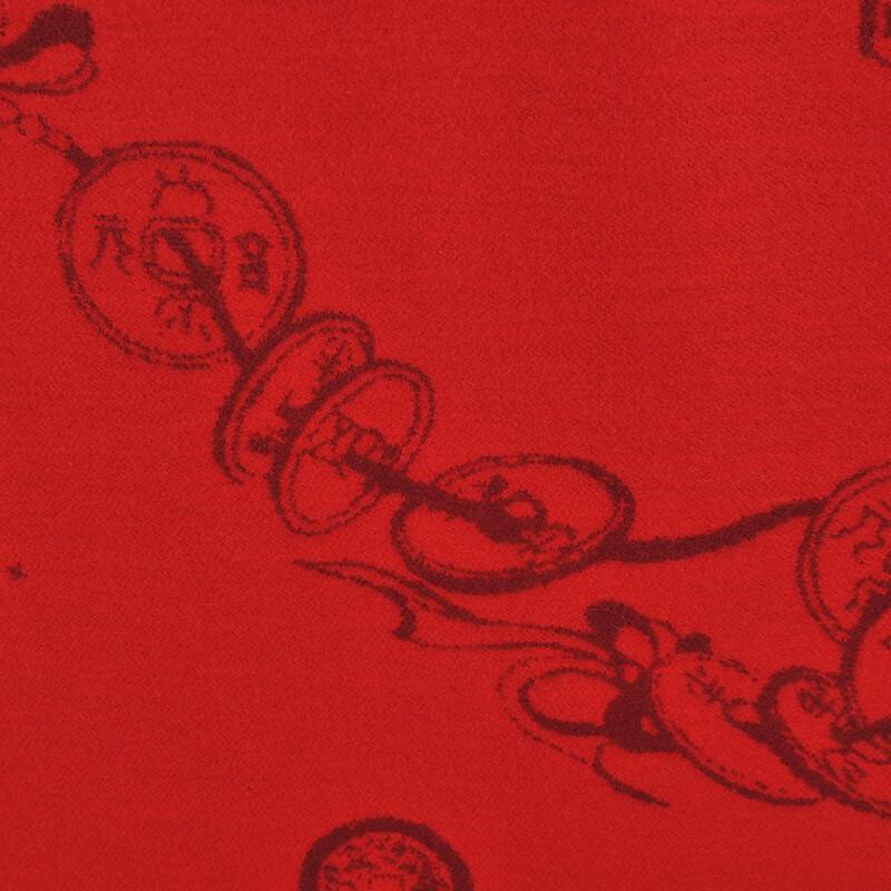 Aisiyalan Chinese Red Modal Celebration Scarf