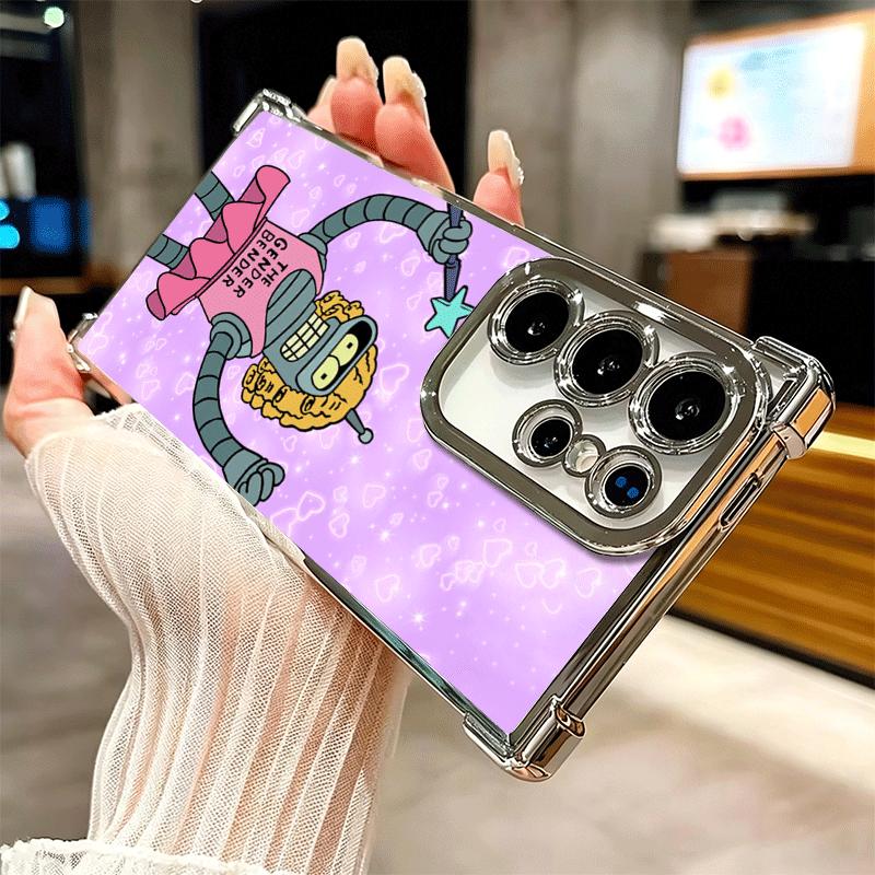 Cartoon Funny F-Futuramas Soft Phone Case For Samsung Galaxy S26 Ultra S25 Edge S24 FE S23 Plus S22 S21 + S20 Plating Anti-Fall