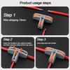 Universal Compact Quick Terminal Block T Type Compact Splice Electrical Connectors  Electrical