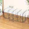 1pcs Transparent Acrylic Storage Rack, 4-grid Bag Storage Partition Board, Wardrobe Storage Rack, Makeup Closet Organizer, Bedroom Dorm Accessories