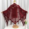 Hollow Lace Shawl Tassel Patchwork Triangle Scarf New Tulle Scarf