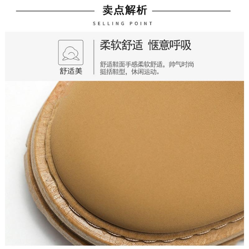 High Top Men Boots Fashion Motorcycle Ankle Boots for Men New Hot Green Male Hiking Boot Winter Lace-Up Men's Shoes Botas Hombre