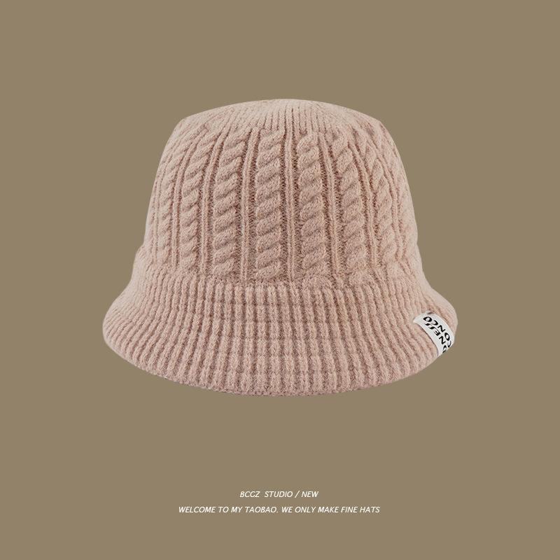 

Шляпа женская осенне-зимняя большой окружности головы шерстяная шляпа беременные женщины послеродовая теплая шляпа для послеродового периода ветрозащитная шляпа-ведро зимняя average size (54-58cm)