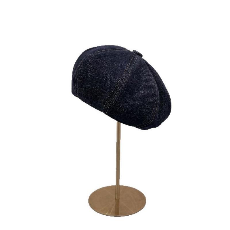 Cowboy fisherman hat children spring and autumn versatile retro literary navy hat clouds show face little beret octagonal hat