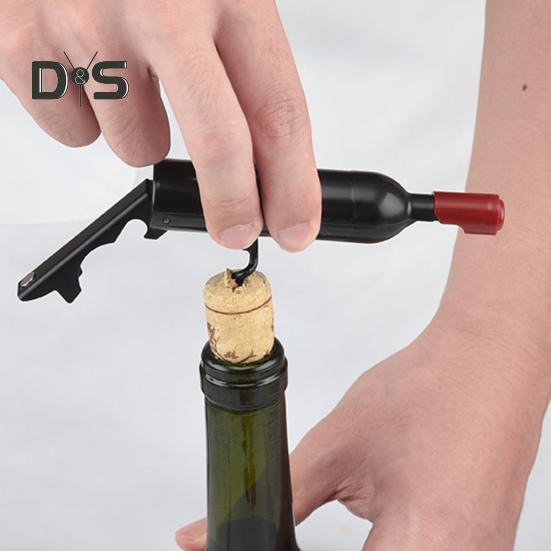 2 Décapsuleurs Pliables En Acier Inoxydable - Ouvre-bouteille, Ouvre-boîte, Bouchon étanche - Multifonction Portable (4x10,5 Cm)
