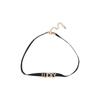 Female Black Letter Trendy Cool Short Retro Stacked Neck Strap