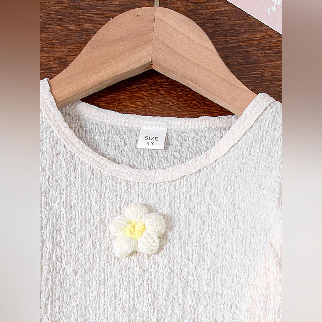 Kids Cartoon Casual Fashion Outfit Set Long Sleeve Top & Pants