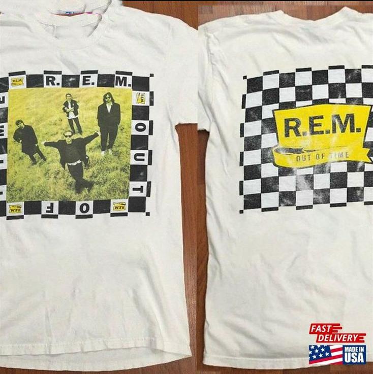 Vtg 90S R E M Rock Band Out Of Time T-shirt size S-5XL S