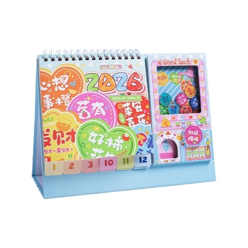 

Yearly Agenda Gashapon Machine Desktop Calendar Office School Supplies Style 2